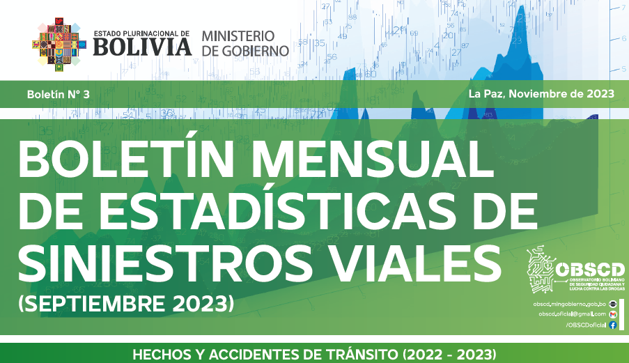 BOLETIN: HECHOS Y ACCIDENTES DE TRANSITO (Septiembre 2023)