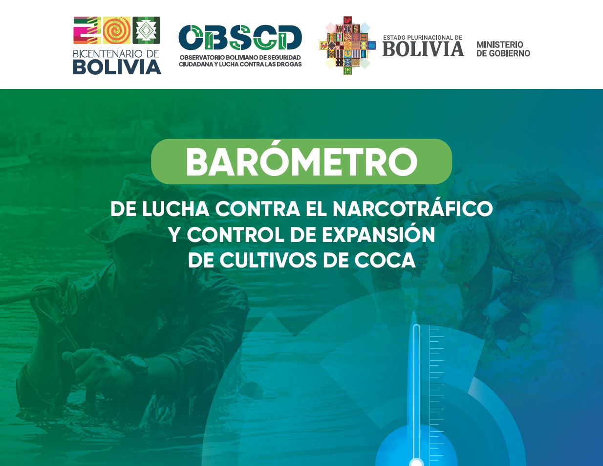 BARÓMETRO DE LUCHA CONTRA EL NARCOTRÁFICO Y CONTROL DE EXPANSIÓN DE CULTIVOS DE COCA
