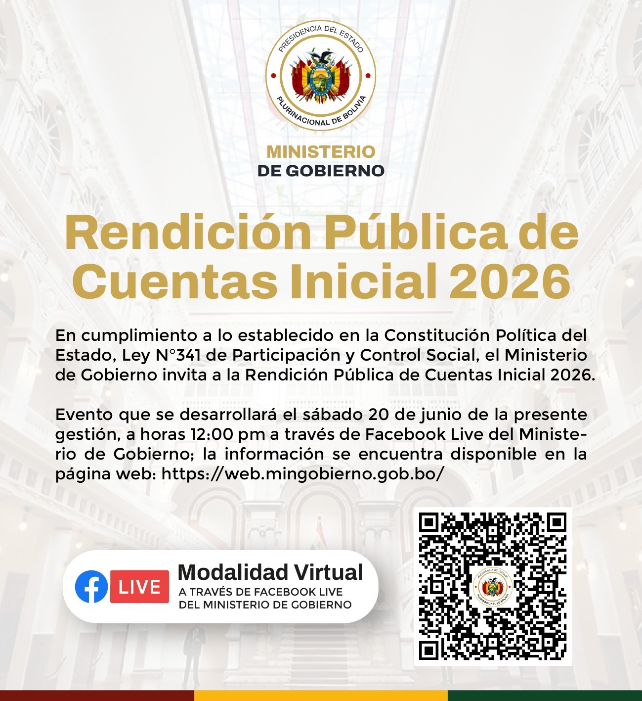 Rendición Pública de Cuentas Inicial 2026